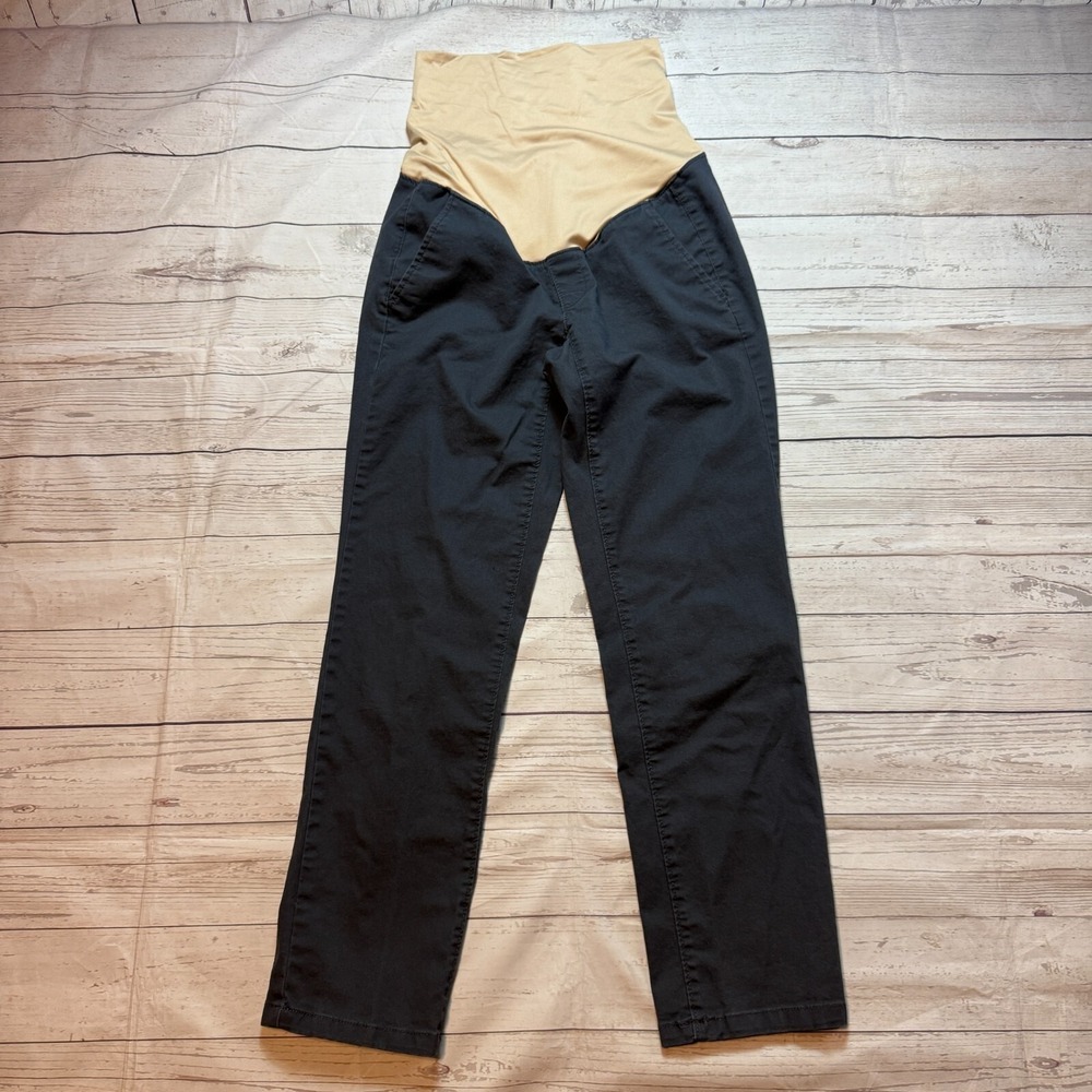 Loft Maternity Pants Jeans Stretch Waist‎ Black Women's Size 2